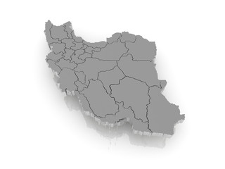Map of Iran.