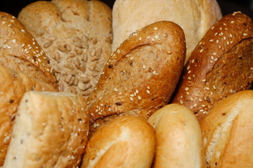 Assorted bread rolls