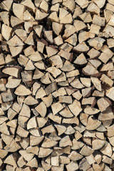 stacked firewood