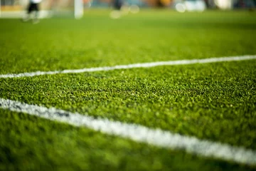 Schapenvacht deken met patroon Voetbal Soccer pitch