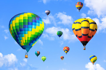 Fototapeta premium Colorful hot air balloons