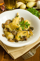 Culurgiones ai funghi, Cucina Sarda