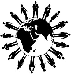 World business people workforce team