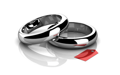 The beauty wedding ring (high resolution 3D image)