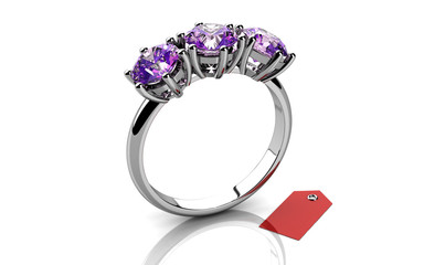 The beauty wedding ring (high resolution 3D image)