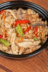 Rice chicken vegetable