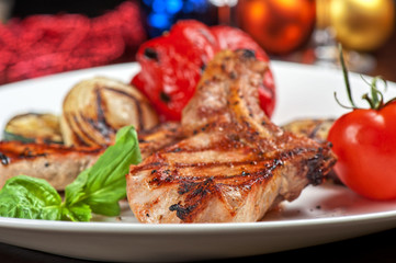 meat with vegetable
