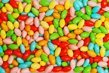Multi colored candies.