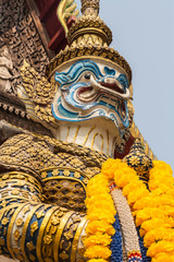 Fototapeta premium native Thai style giant statues
