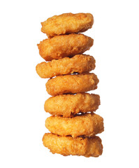 Chicken Nuggets Tower isolated on white - 62435339