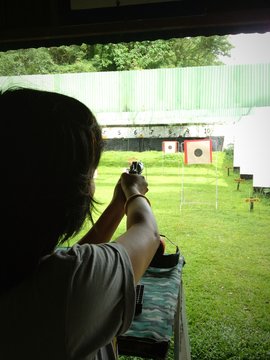 shooting gun