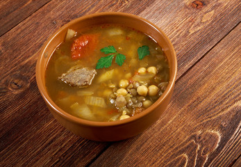 Moroccan traditional soup - harira