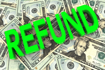 Refund on Money Background