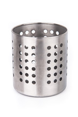 Cutlery holder isolated on white background