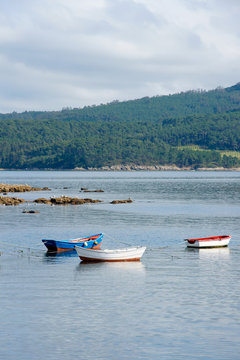 boats in Costa da Morte, Galicia, Spain
