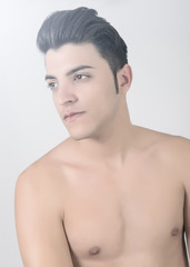 Naklejka premium Young man in swimwear