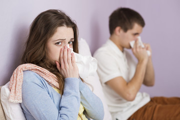 Sick woman