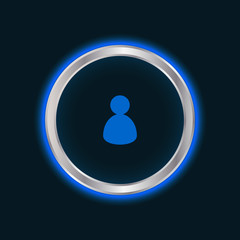 website contact button, vector EPS10