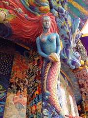 Fototapeta premium art at temple wat baan rai Thailand
