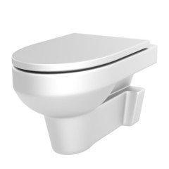 realistic 3d render of toilet