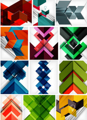 Mega set of paper geometric backgrounds