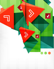 Colorful geometric 3d background