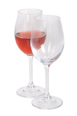 Set of wine glasses
