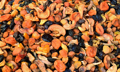 Various dried fruit for compote