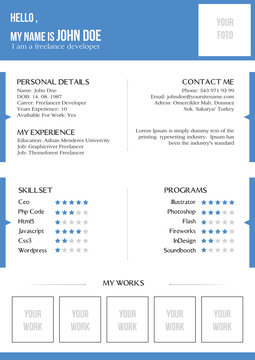 Creative Blue Resume