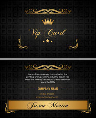 Black vip card