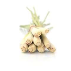 Lemon grass on white background