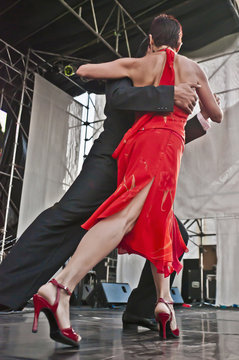 Tango Class And Exhibition In Buenos Aires, Argentina.