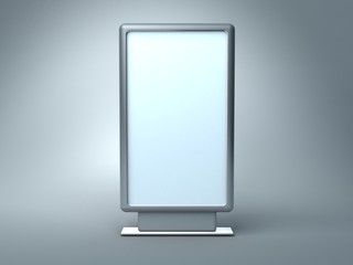 blank vertical billboard