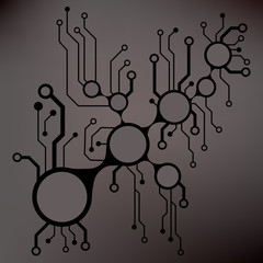 Аbstract circuit board techno background. EPS10 vector