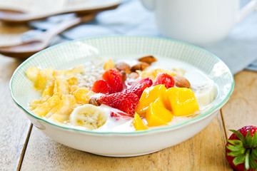 Yogurt with fresh fruits