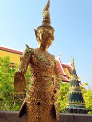 model giant at Temple of the Emerald Buddha,Bangkok,Thailand