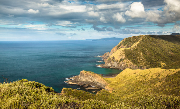 Fototapeta The Spirits Bay w Cape Reinga (Nowa Zelandia - Daleka Północ), gdzie