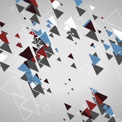 Fototapeta premium Abstract geometric shapes, dynamic illustration.