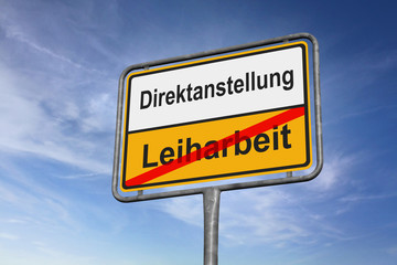 Obraz premium Raus aus der Leiharbeit