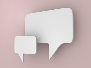 bubble talk - this is 3d render.