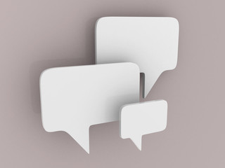 bubble talk -this is 3d illustration.