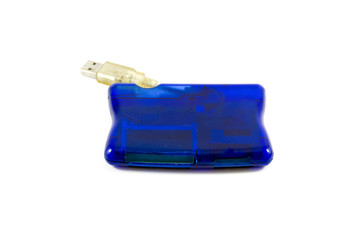 Blauer Kartenleser