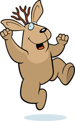 Jackalope Jumping