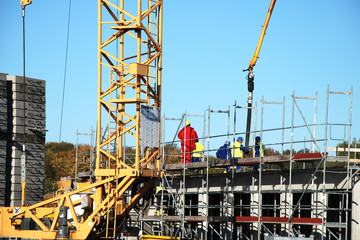 Arbeit auf der Baustelle