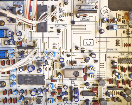 Electronic Circuitry In A Hi Fidelity Cassete Recorder