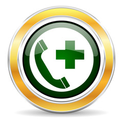 Obraz premium emergency call icon