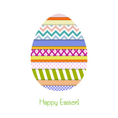 Greeting card with Easter egg