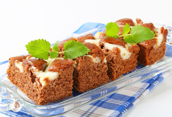 Gingerbread cake with cheese