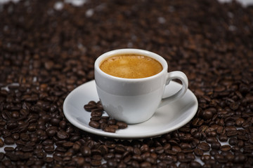 Cup of regular coffee.