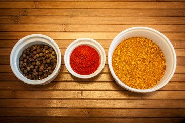 Obraz na płótnie Canvas Three spices